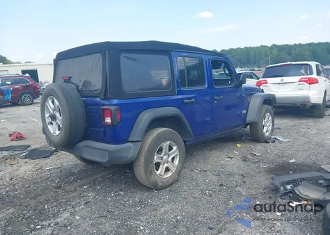 2020 Jeep Wrangler Unlimited Sport S 4X4 из США, поврежденный, VIN 1C4HJXDN8LW149367